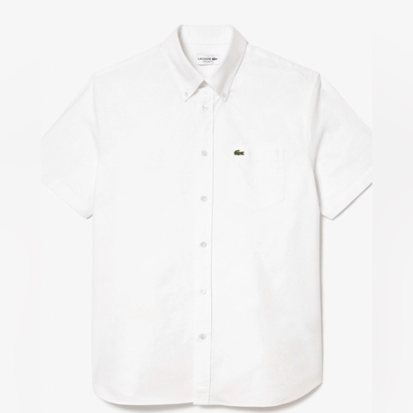 MEN'S REGULAR FIT SHORT SLEEVE OXFORD SHIRT - Picture 5 of 5